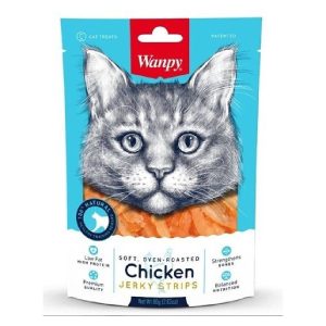 Wanpy Snack Soft Chicken Jerky Strips Cat