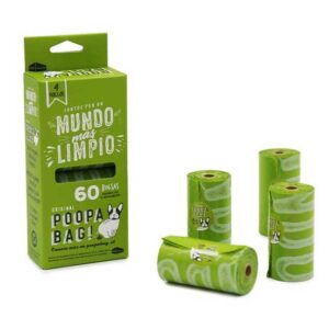 Poopa Bag Caja 4 Rollos De 15 Bolsas